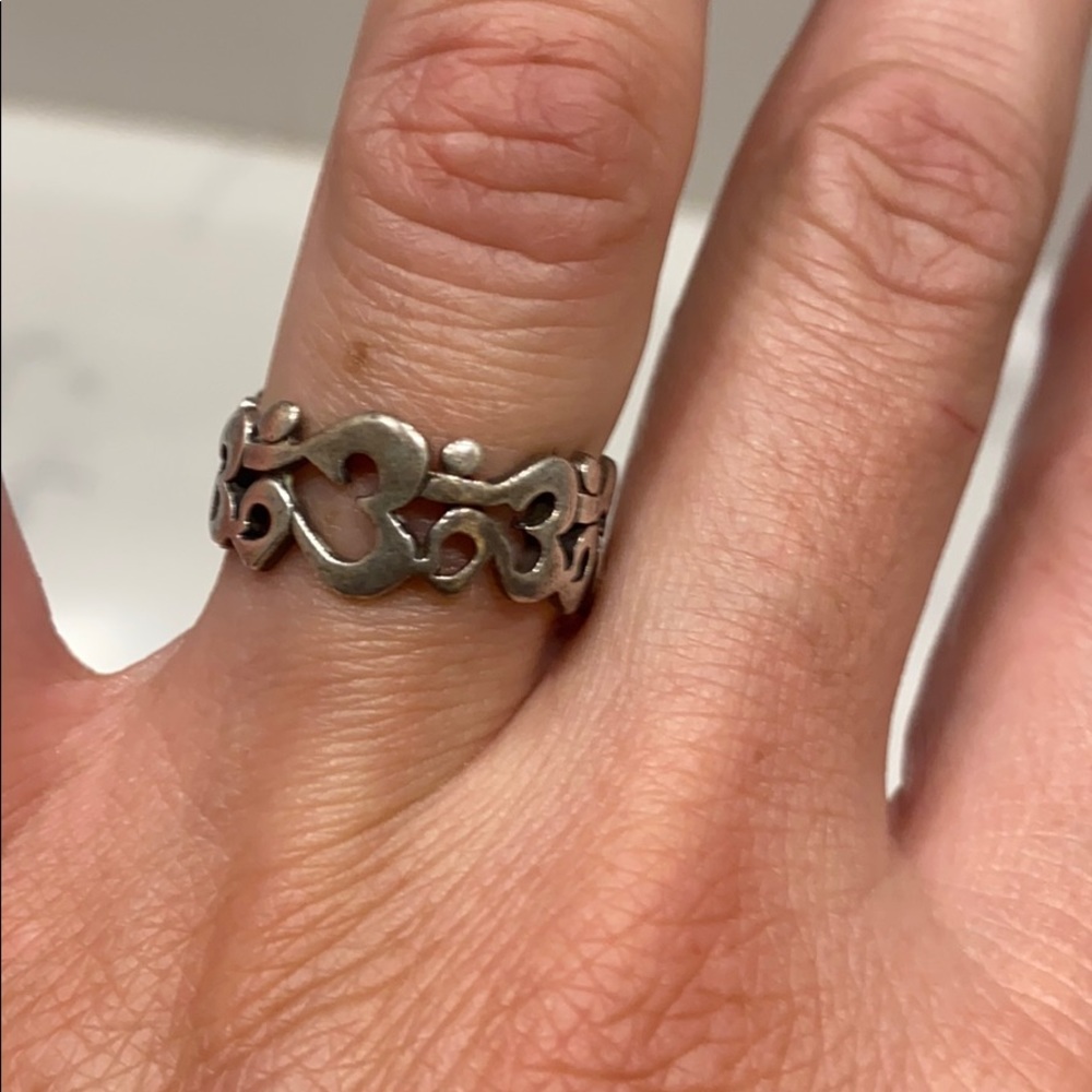 OM Ring Sterling Silver